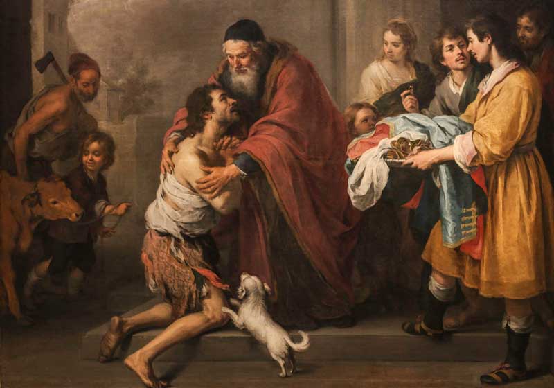 O retorno do filho pródigo (1667/1670) por Bartolomé Esteban Murillo