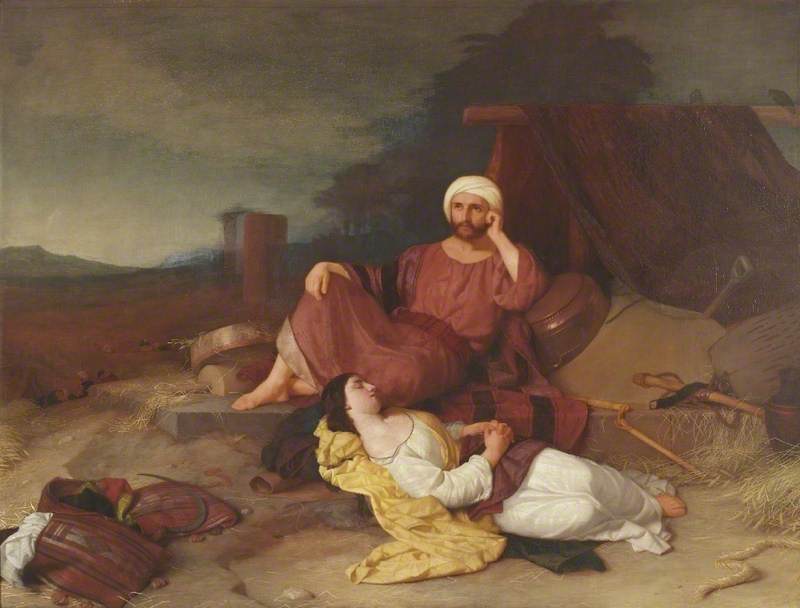 Rute deitada as pés de Boaz (1853), por Charles Lock Eastlake
