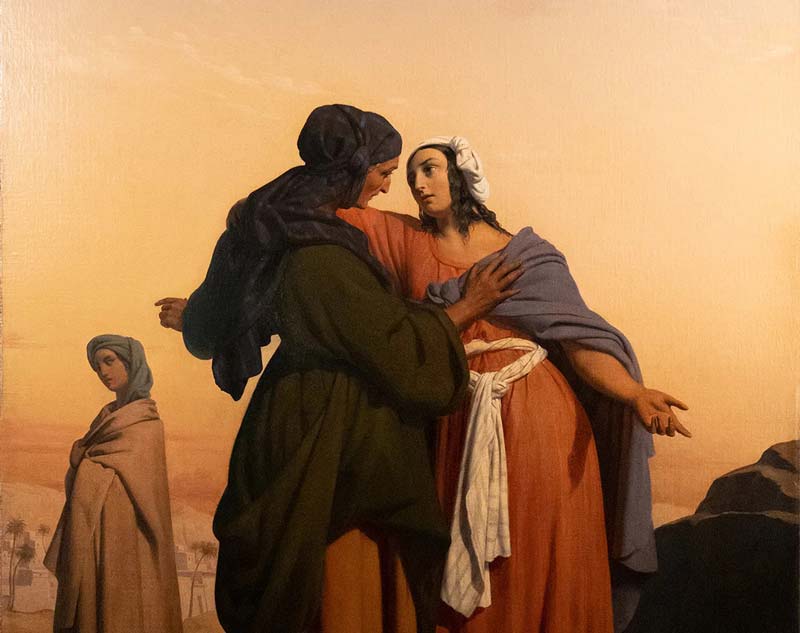 Rute e Noemi, por Jean Baptiste Auguste Leloir (1809 - 1892)